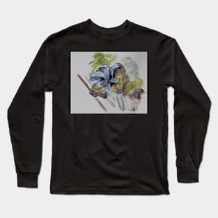 Iris - Peacock Butterfly Uncorked Long Sleeve T-Shirt